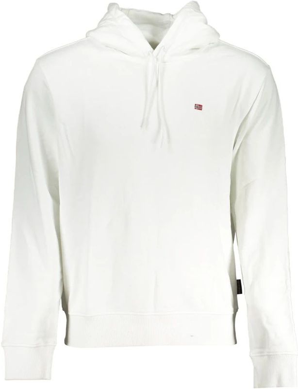 Napapijri - Hoodie - Wit - Katoen - 80% Katoen, 20% Polyester
