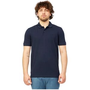 Hugo Boss, Heren, Tops, Blauw, Maat: 6XL Katoen,