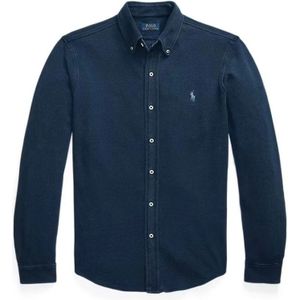 Polo Ralph Lauren, Heren, Overhemden, Blauw, Maat: 2XL
