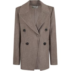 Tory Burch, Dames, Jassen, Bruin, Maat: 2XS Wol,