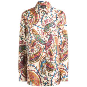 Etro, Dames, Blouses & Shirts, Veelkleurig, Maat: XL Zijde,