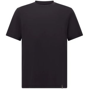 Boggi Milano - Shirt - Zwart - Jersey - Kwartmouw