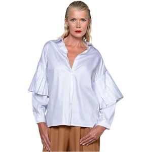 Chie Mihara, Dames, Blouses & Shirts, Wit, Maat: S Katoen,