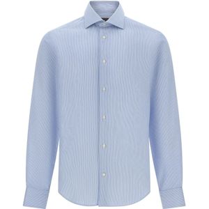 Boggi Milano - Ultimate NON Iron Slim Fit - Overhemd - Blauw - Katoen