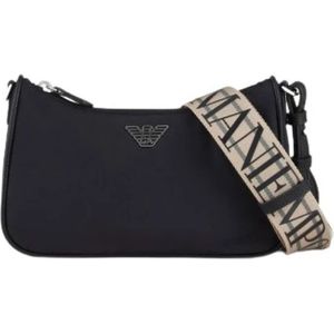 Emporio Armani, Dames, Tassen, Zwart, Maat: ONE Size Leer,