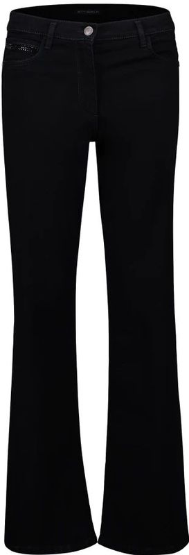 Betty Barclay - Flared Jeans - Zwart - Slim Fit - Stretchbroek