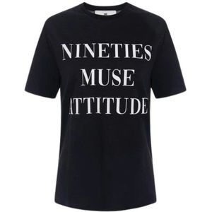 Elisabetta Franchi, Dames, Tops, Zwart, Maat: S Jersey,