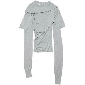 Acne Studios, Dames, Tops, Grijs, Maat: XS