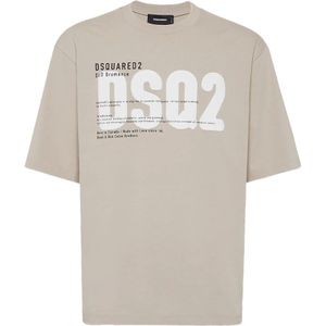 Dsquared2 - T-shirt - Beige - Katoen