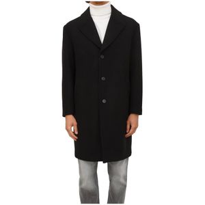 Antony Morato, Heren, Mantels, Zwart, Maat: M Wol,