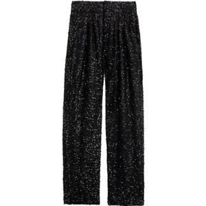 Isabel Marant, Dames, Broeken, Zwart, Maat: L