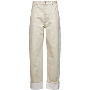 Bottega Veneta, Dames, Jeans, Beige, Maat: 2XS Denim,