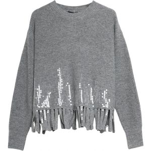 Kaos, Dames, Truien, Grijs, Maat: M Wol,