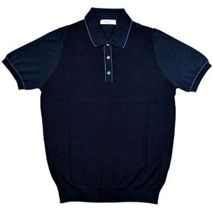 Ferrante, Heren, Tops, Blauw, Maat: M Katoen,