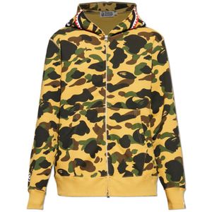 A Bathing Ape, Heren, Sweatshirts & Hoodies, Geel, Maat: M Katoen,