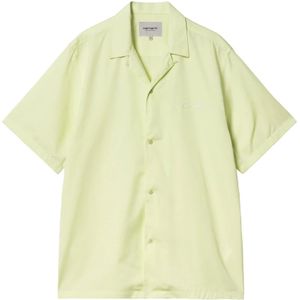 Carhartt Wip, Heren, Overhemden, Groen, Maat: M Katoen,