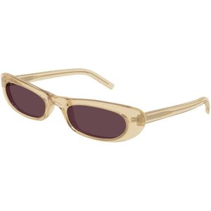 Saint Laurent, Dames, Accessoires, Geel, Maat: 53 MM Nylon,