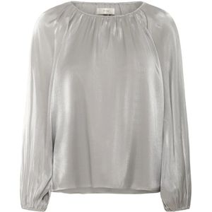 InWear, Dames, Blouses & Shirts, Grijs, Maat: 2XS Poliester,