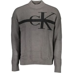 Calvin Klein, Heren, Truien, Grijs, Maat: 2XL