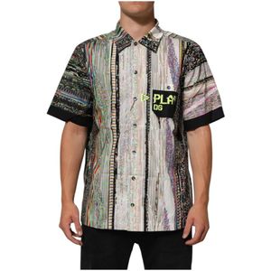 Dolce & Gabbana, Heren, Overhemden, Veelkleurig, Maat: 2XS Katoen,