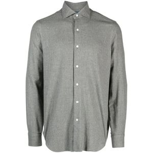 Barba, Heren, Overhemden, Grijs, Maat: 4XL Katoen,