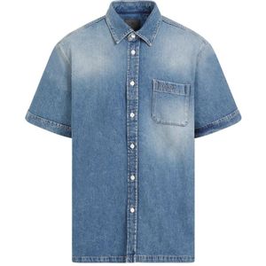 Givenchy, Heren, Overhemden, Blauw, Maat: S Katoen,