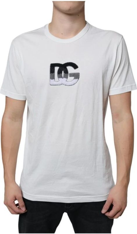 Dolce & Gabbana - TSH86642 - T-shirt - Wit - DG Logo Print