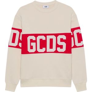Gcds, Heren, Sweatshirts & Hoodies, Beige, Maat: L Katoen,