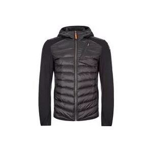 Parajumpers Alaska-geïnspireerd donsvest met fleecevoering , Black , Heren , Maat: L