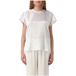 Pinko, Dames, Blouses & Shirts, Wit, Maat: XS Zijde,
