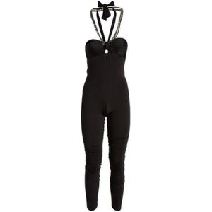 The Attico, Dames, Jumpsuits & Playsuits, Zwart, Maat: 2XS Spandex,