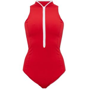 Hunza G, Dames, Badkleding, Rood, Maat: L Polyamide,