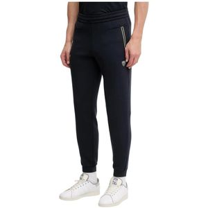 Emporio Armani Ea7, Heren, Broeken, Blauw, Maat: XL Viscose,