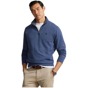Polo Ralph Lauren, Heren, Sweatshirts & Hoodies, Blauw, Maat: XL Katoen,