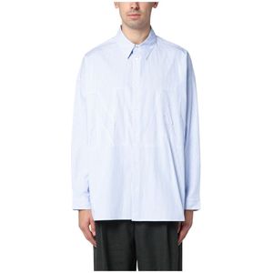 New Amsterdam Surf Association, Heren, Overhemden, Blauw, Maat: M Katoen,