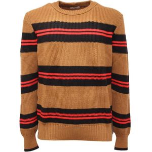 Paolo Pecora, Heren, Truien, Bruin, Maat: M Wol,