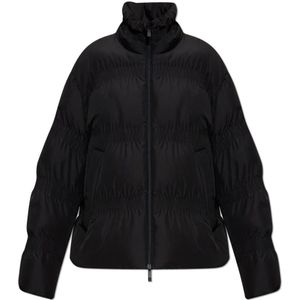 Moncler, Dames, Jassen, Zwart, Maat: XS Poliester,