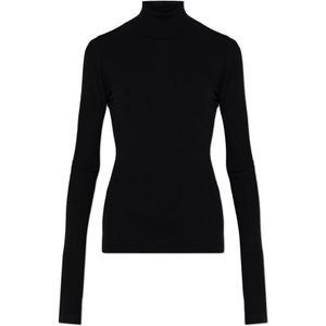 Jil Sander, Dames, Truien, Zwart, Maat: S Wol,