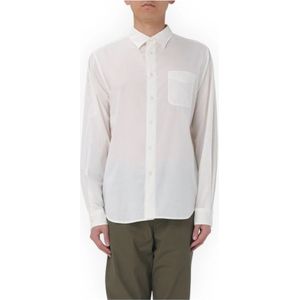 Woolrich, Heren, Overhemden, Wit, Maat: M Wol,