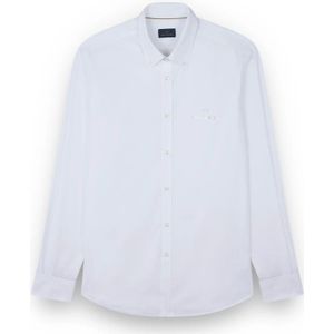 Paul & Shark, Heren, Overhemden, Wit, Maat: S Katoen,