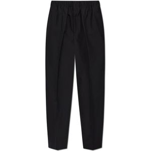 Jil Sander, Heren, Broeken, Zwart, Maat: L Katoen,
