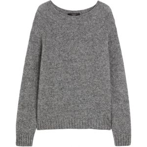 Weekend Max Mara, Dames, Truien, Grijs, Maat: L Katoen,