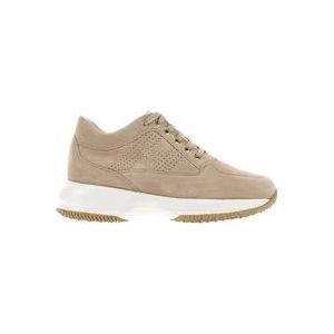 Hogan Sneakers , Beige , Dames , Maat: 40 EU