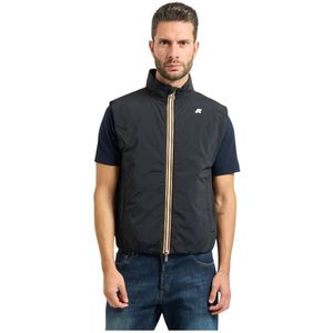 K-Way, Heren, Jassen, Zwart, Maat: L Nylon,
