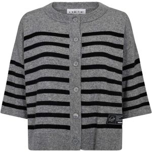 Haute L'Amitié, Dames, Truien, Grijs, Maat: XS Wol,