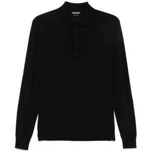 Tom Ford, Heren, Tops, Zwart, Maat: M