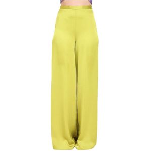 Simona Corsellini, Dames, Broeken, Groen, Maat: L Poliester,