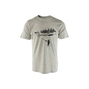 Woolrich Grijze Katoenen T-shirt voor Heren , Gray , Heren , Maat: S