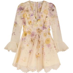 Zimmermann, Dames, Jurken, Veelkleurig, Maat: M Linnen,