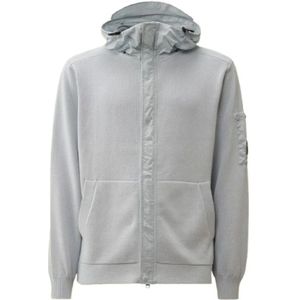 C.p. Company, Heren, Sweatshirts & Hoodies, Blauw, Maat: M Katoen,